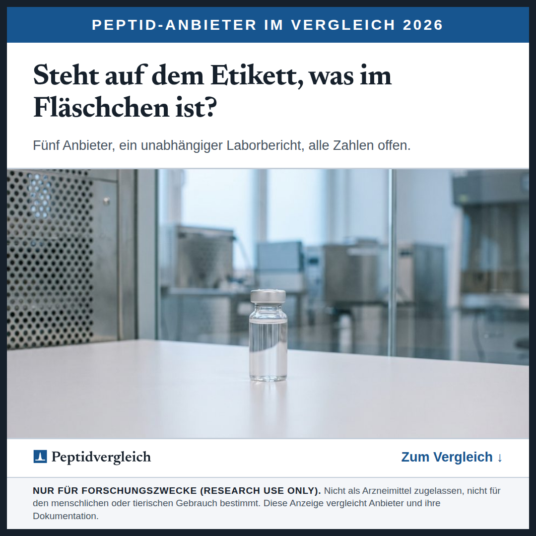 Ad image B2: laboratory vial, headline asking whether the label matches the content